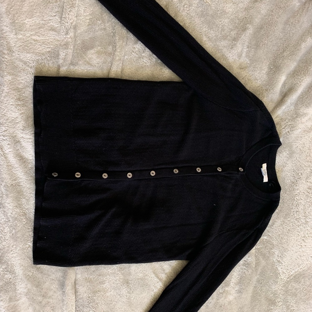 Croft & Barrow Black button up cardigan